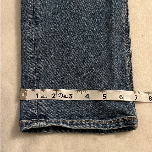 American Eagle Outfitters Women's 90's Straight Denim Stretch Jeans Sz 2 long - Picture 6 of 11
